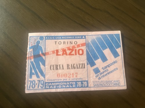 Torino lazio biglietto ticket - torino-lazio, biglietto/ticket
