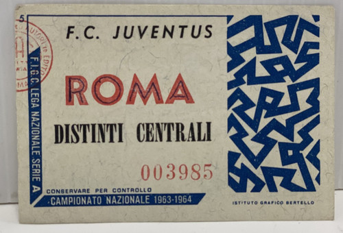 Biglietto ticket juventus roma - ticket,