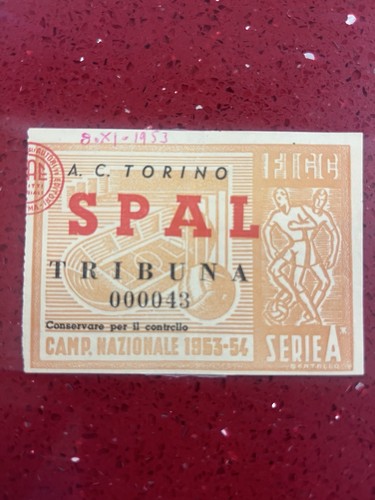 Torino spal biglietto ticket - torino-spal, biglietto/ticket