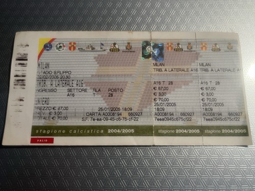Messina milan biglietto - messina-milan, biglietto/ticket