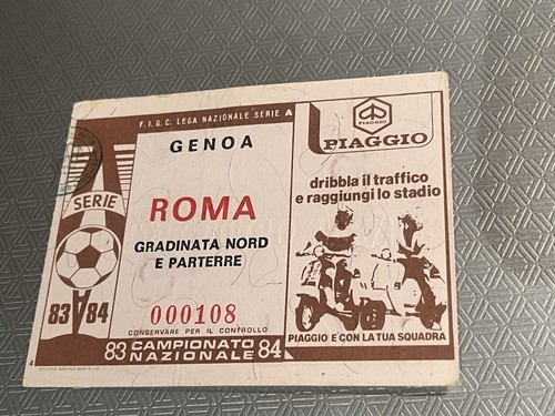 Genoa roma biglietto ticket - genoa-roma, biglietto/ticket