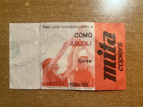 Como ascoli 1984 biglietto - 1984/85,