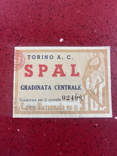 Torino spal biglietto ticket - torino-spal, biglietto/ticket