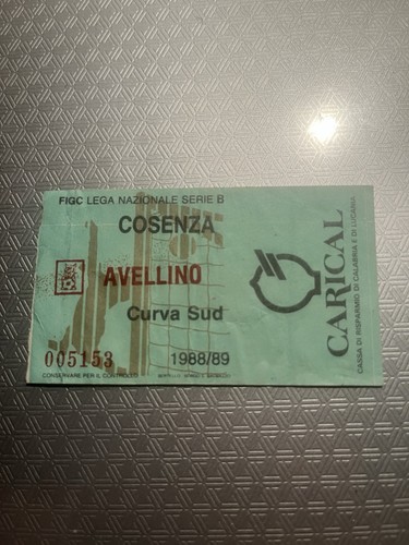 Cosenza avellino 1988 - cosenza-avellino, 1988/89