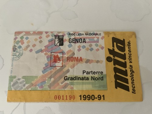Genoa roma biglietto - genoa-roma, biglietto/ticket