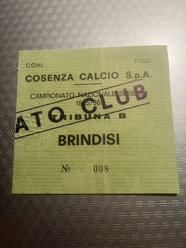 Cosenza brindisi 1985 - cosenza-brindisi, 1985/86