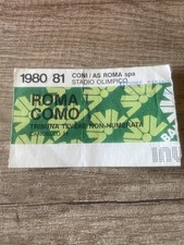 Roma-Como 1980/81 biglietto