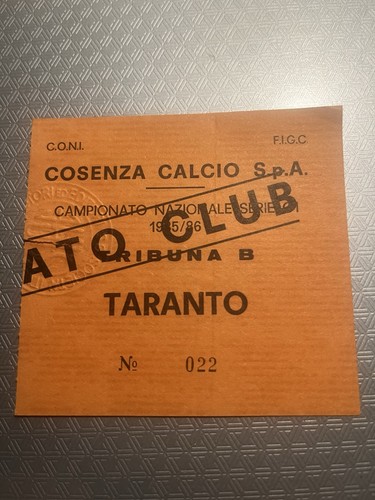 Cosenza taranto 1985 - cosenza-taranto, 1985/86